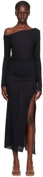 Черное платье макси BEC + BRIDGE Monette Asym