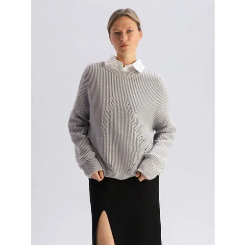 Пуловер Passegiata, размер 46-48, серый, серебряный