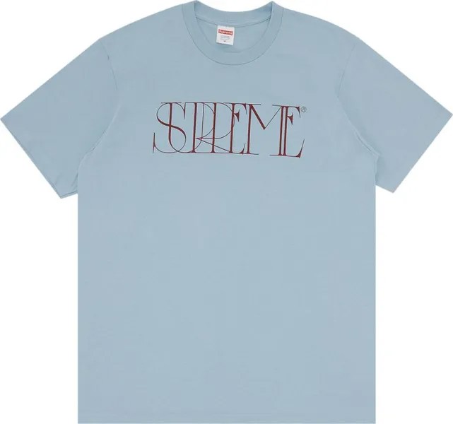 Футболка Supreme Trademark Tee 'Dusty Blue', синий