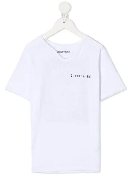 Zadig & Voltaire Kids футболка с графичным принтом