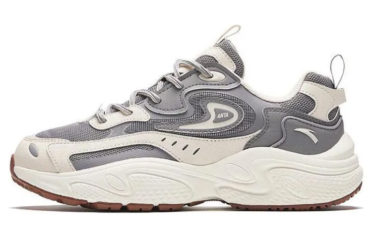 Кроссовки ANTA C37 Series Lifestyle Shoes Men Low-top Gray, белый/серый
