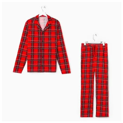 Пижама , размер 48, красный