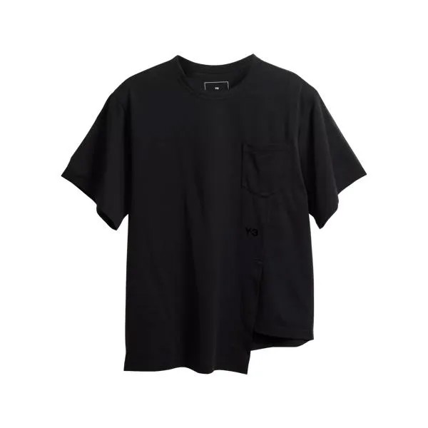 Футболка asymmetrisches t-shirt black black Y-3, черный