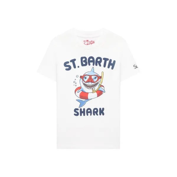 Хлопковая футболка MC2 Saint Barth