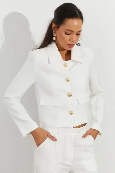 Куртка - Белый - Классический крой Cool & Sexy, белый