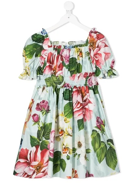 Dolce & Gabbana Kids платье с цветочным принтом