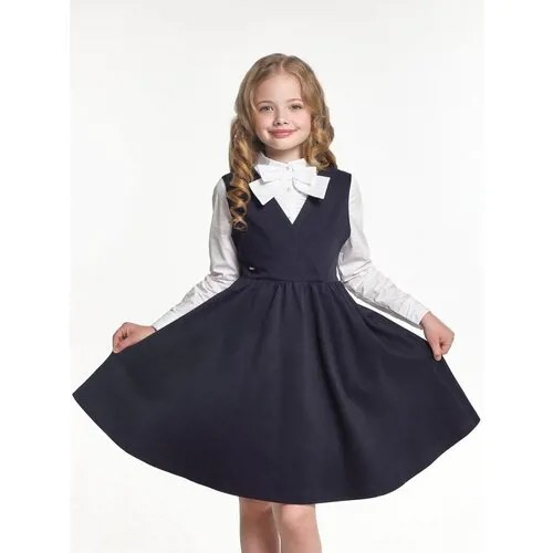 Школьный сарафан Mini Maxi, размер 134, синий