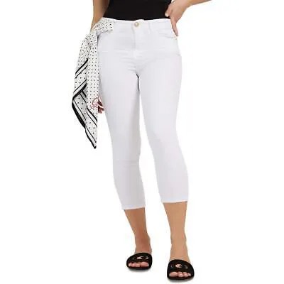 Guess Белые женские узкие джинсы-капри до середины икры с карманами 31 BHFO 0334