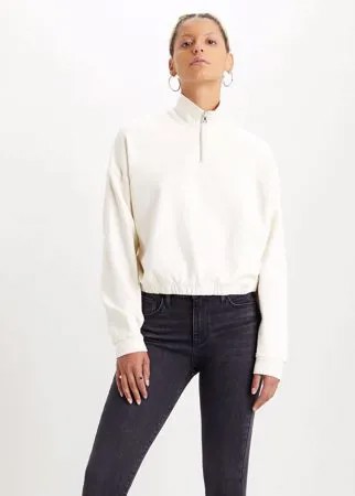 Pom Quarter Zip Sweatshirt