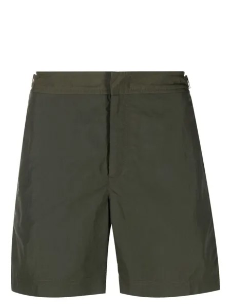 Orlebar Brown плавки-шорты прямого кроя, зеленый