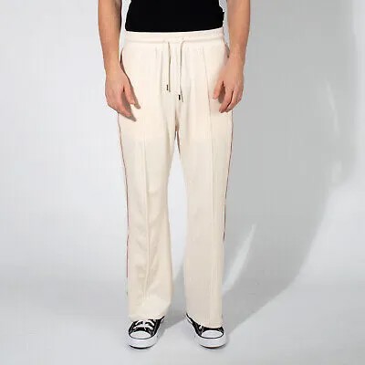 Von Dutch Originals Rain Pants Мужские брюки кремового цвета в стиле кэжуал Спортивная одежда Низ