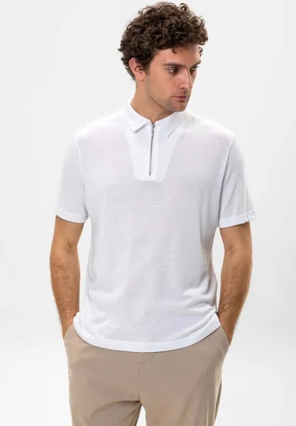 Рубашка-поло ZIPPERED Antioch, цвет white