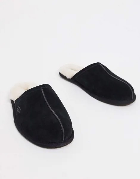 Черные замшевые слиперы UGG-Черный