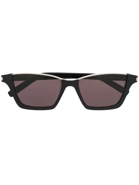 Saint Laurent Eyewear солнцезащитные очки в полуободковой оправе