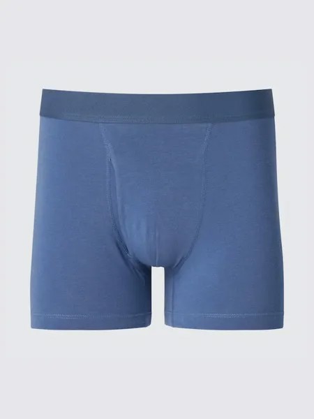 Хлопковые боксерские трусы Uniqlo, синий