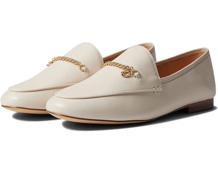 Лоферы COACH Hanna Leather Loafer, цвет Chalk