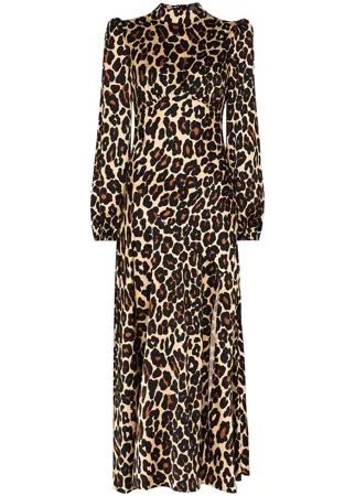 De La Vali платье миди Clara с леопардовым принтом