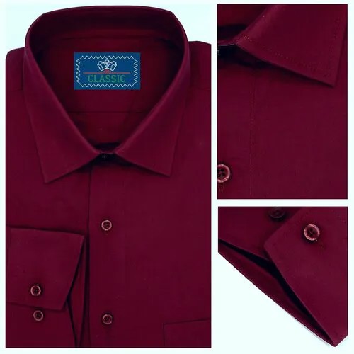 Рубашка Brostem, размер 40, бордовый