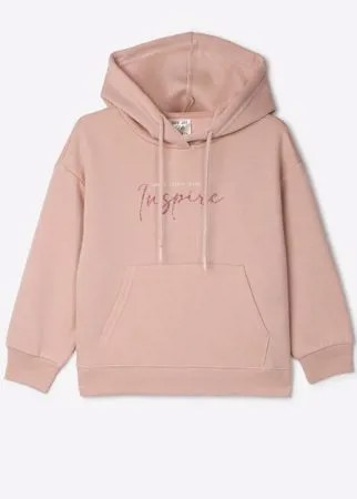 Розовое худи oversize для девочки Gloria Jeans