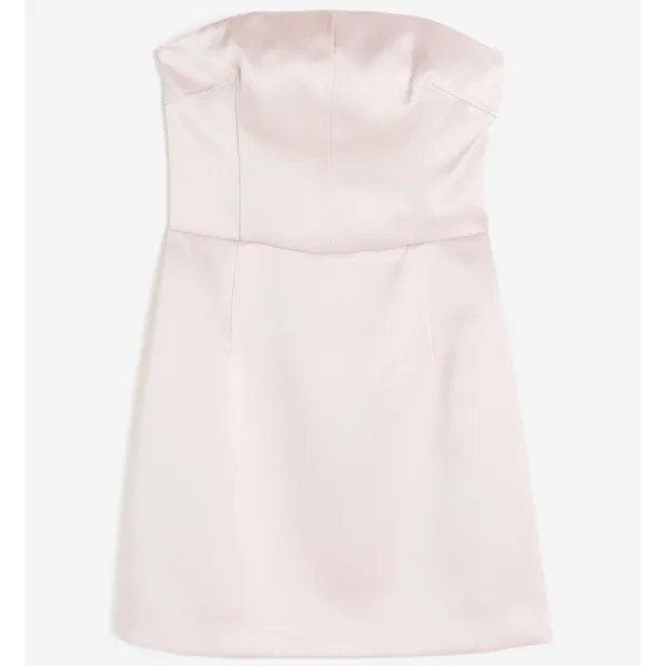 Платье H&M Bandeau Mini, светло-розовый