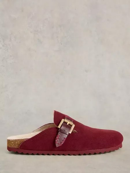 Тапочки White Stuff Myrtle Suede Mule, цвет deep red