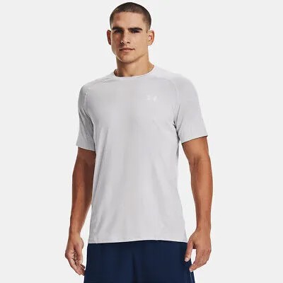 Under Armour HeatGear Fitted SS Training T-Shirt Men halo серо-белый