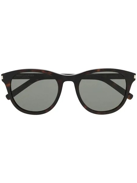 Saint Laurent Eyewear солнцезащитные очки черепаховой расцветки