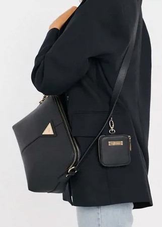 Черная сумка через плечо с кошельком River Island-Черный цвет