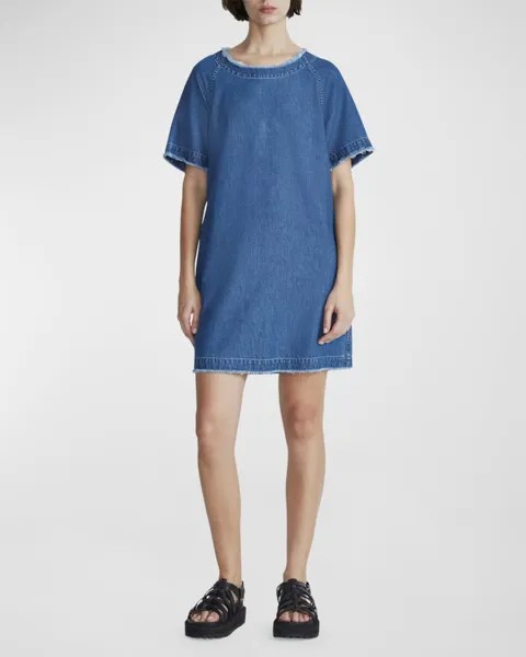 Джинсовое мини-платье-рубашка Justine Rag & Bone