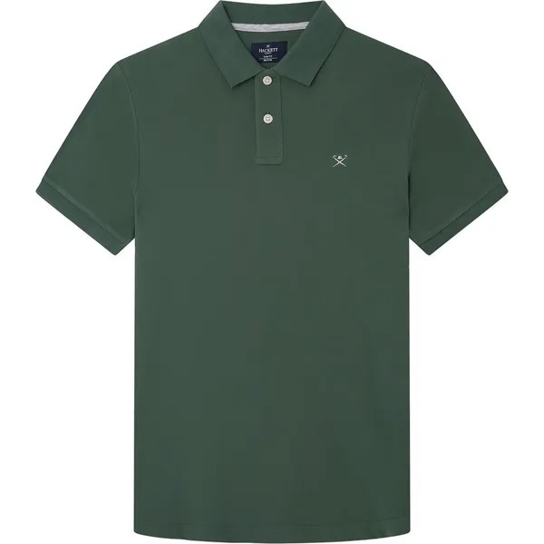 Поло с коротким рукавом Hackett Slim Fit Logo, зеленый