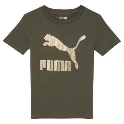 Футболка Puma Hoops Hooks Pack с круглым вырезом и короткими рукавами, молодежная футболка для девочек, размер XS