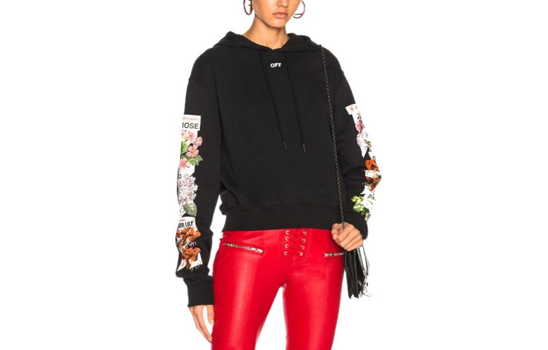 OFF-WHITE Женская толстовка, цвет Black