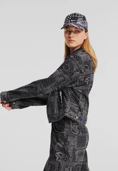Джинсовая куртка PRINT Karl Lagerfeld, черный