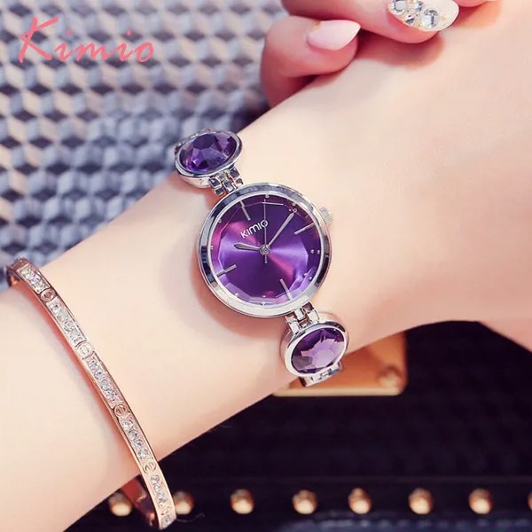 Женские кварцевые часы со стразами Simiple, роскошные женские наручные часы с большим браслетом с камнями черного цвета, подарок на Рождество