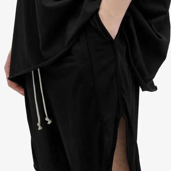 Rick Owens Шорты из тяжелого джерси Lido, черный