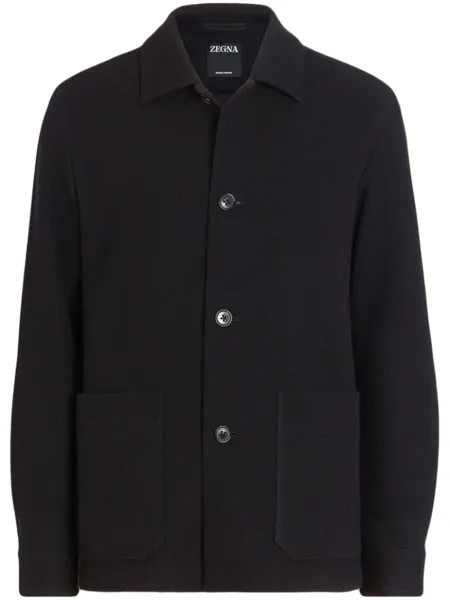 Zegna куртка Alpe из смесового кашемира, черный