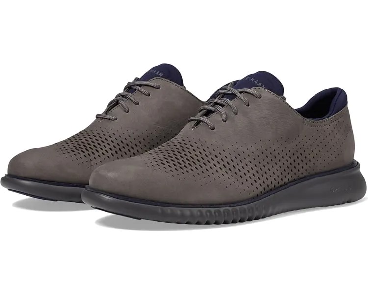 Оксфорды Cole Haan 2.Zerogrand Laser Wing Tip Oxford Lined, цвет Tornado Nubuck/Pavement