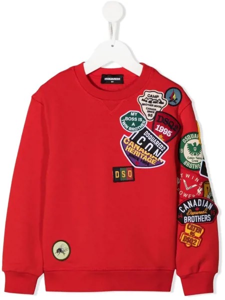 Dsquared2 Kids толстовка с нашивками