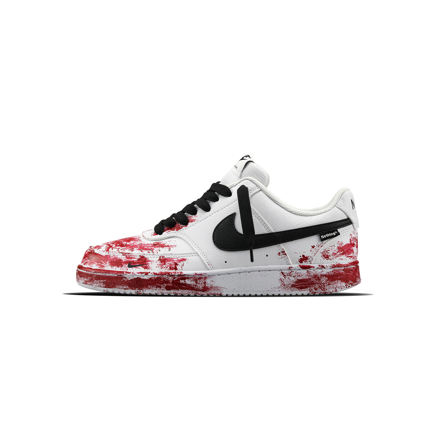 Кроссовки Nike Court Vision 1 Skateboarding Shoes Women's Low-top Red/White/Black, красный