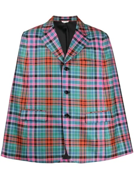 Comme des Garçons Homme Plus шерстяной пиджак в клетку, разноцветный