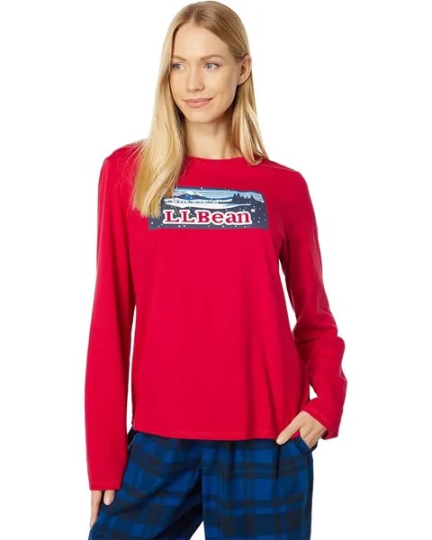 Пижамный комплект L.L.Bean Camp Pajama Set, цвет Nautical Red