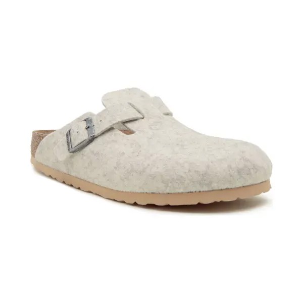 Бостонские тапочки с добавлением шерсти Birkenstock, бежевый
