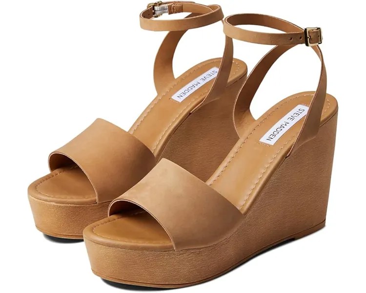 Туфли Steve Madden Welsh Wedge Sandal, цвет Camel Nubuck