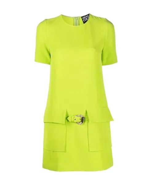 Потрясающее платье подчеркивающее фигуру Versace Jeans Couture, зеленый