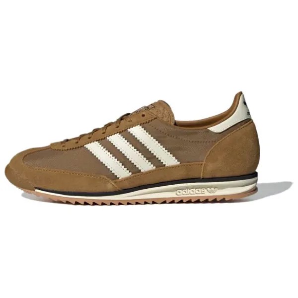 Кроссовки adidas originals SL 72 Skateboarding Shoes Unisex Low-top Tan/White, цвет Bronze