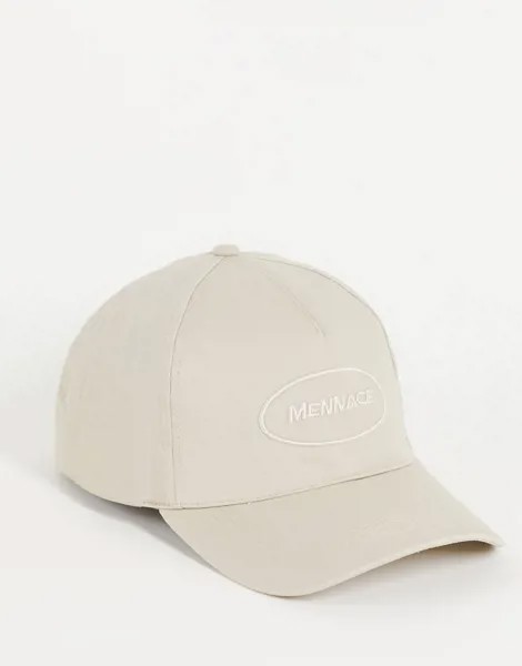 Серая кепка с логотипом Mennace-Серый