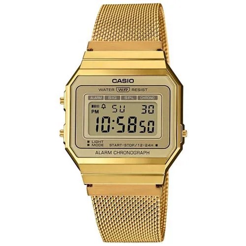 Наручные часы CASIO Vintage A700WMG-9A, золотой, серебряный