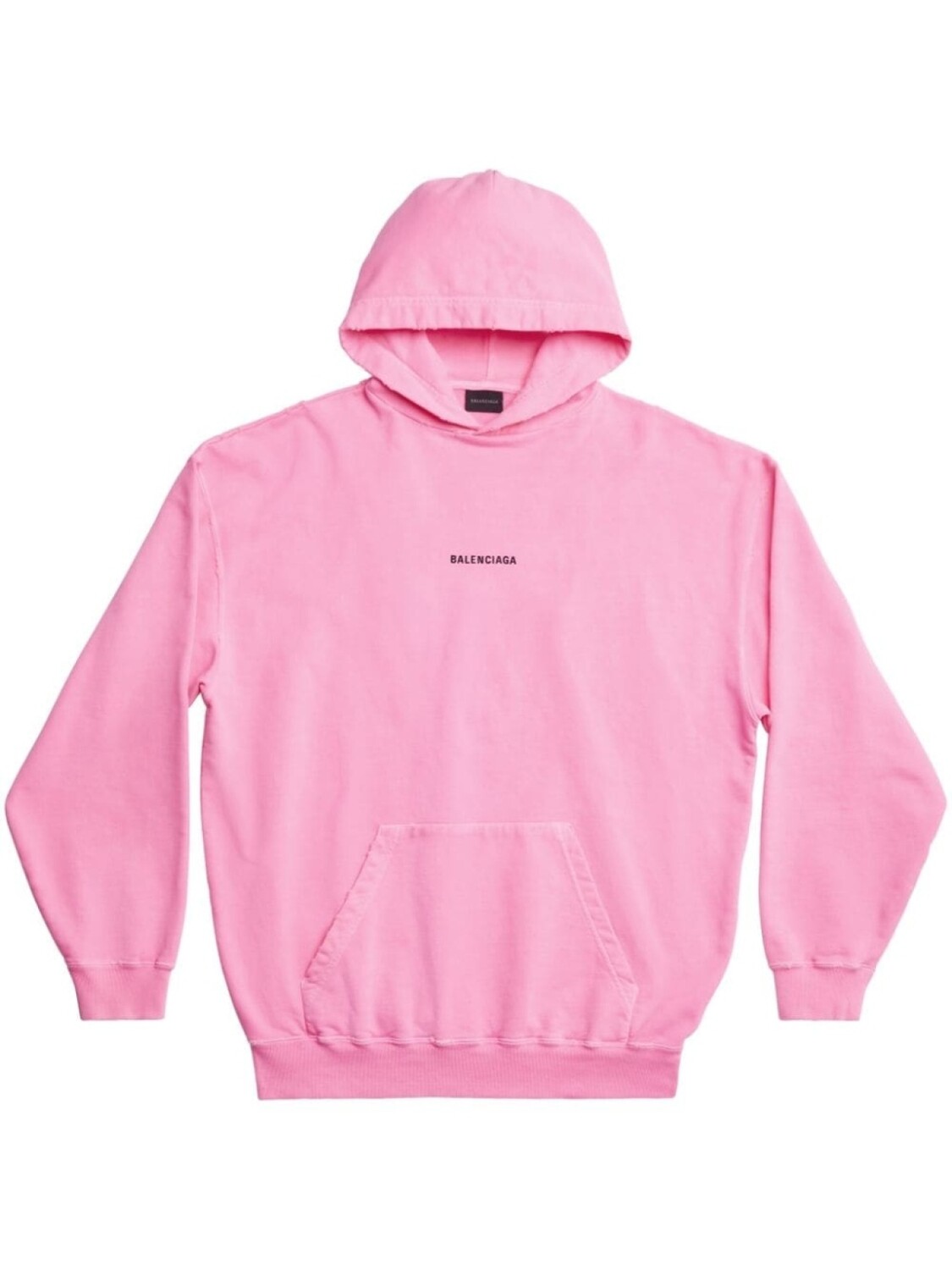 Balenciaga худи с вышитым логотипом, розовый