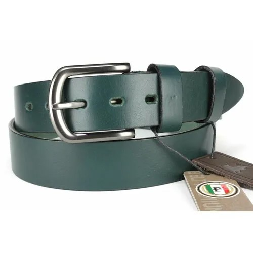 Ремень PREMIUM BELT, размер 120, зеленый