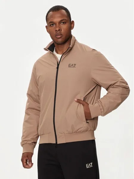 Бомбер обычного кроя Ea7 Emporio Armani, бежевый